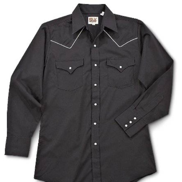 Ely Cattleman Men's Shirt Contrasting Piped Yoke S - Picture 3 of 6